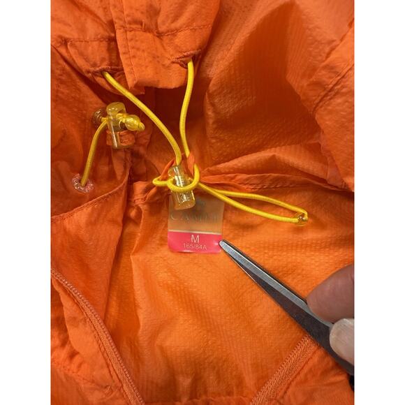 Camel Outdoor Women’s Packable Hooded Windbreaker Jacket Orange M - Picture 6 of 8